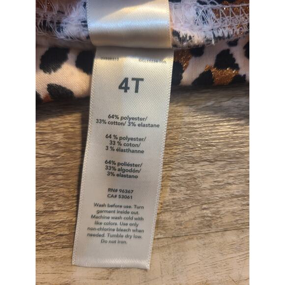 Garanimals 4t girls leopard printed jogger style sweatpants - Picture 5 of 6